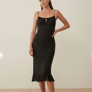 Reformation Maleah Dress Black